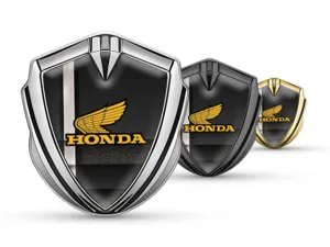 Honda Domed 3D Abzeichen Pro Stil Edelstahl 3D